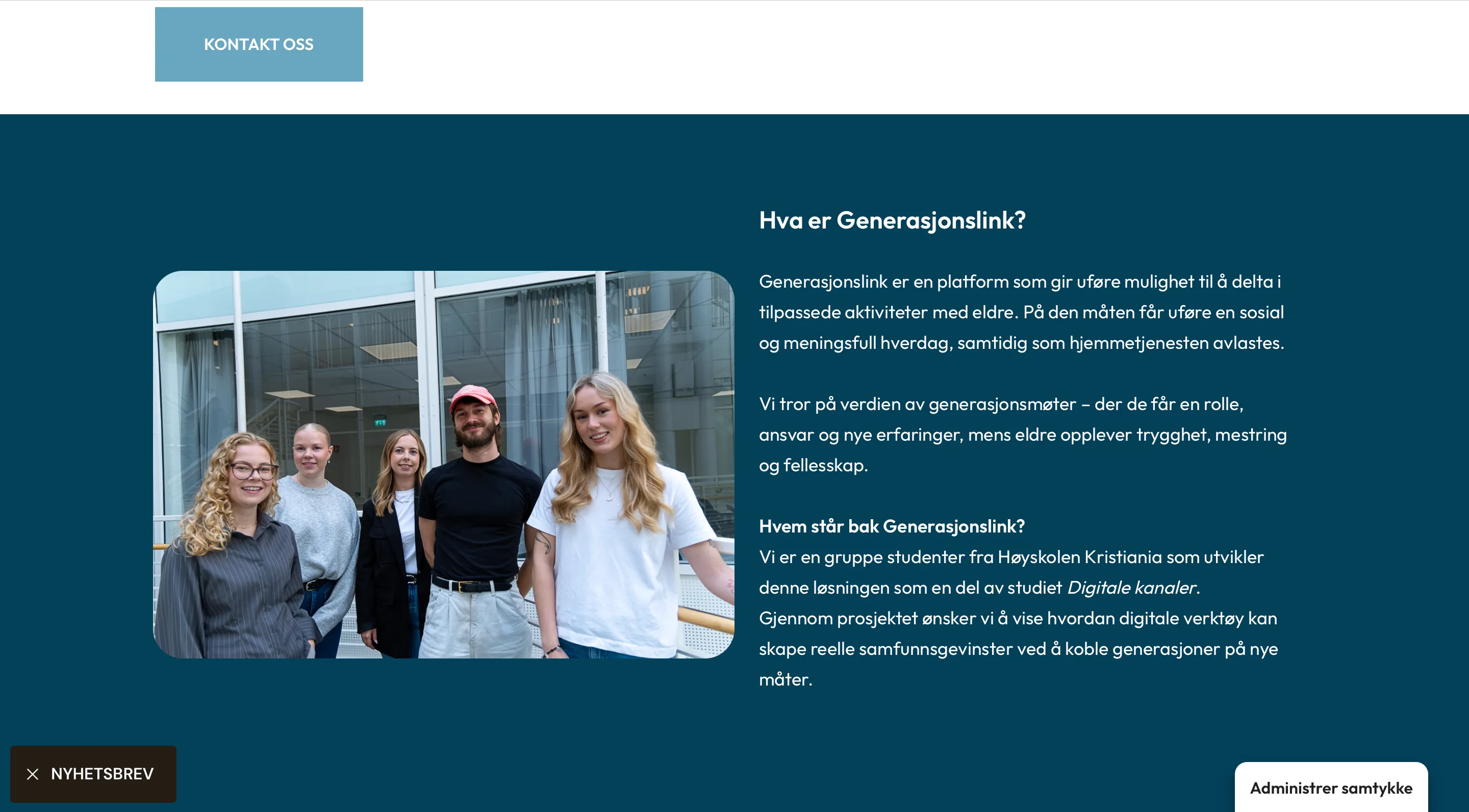 GENERASJONSLINK — OM PROSJEKTET